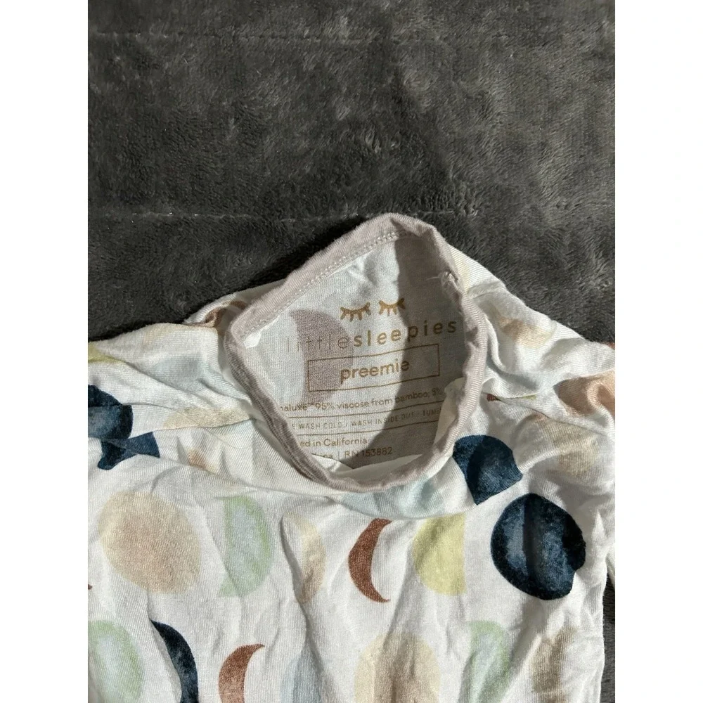 Little Sleepies Bamboo Moon Print Premie Sleeper